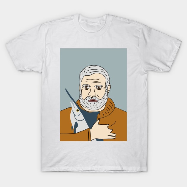 Ernest Hemingway T-Shirt by grekhov